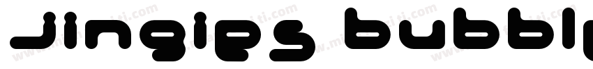 jingies bubble字体转换